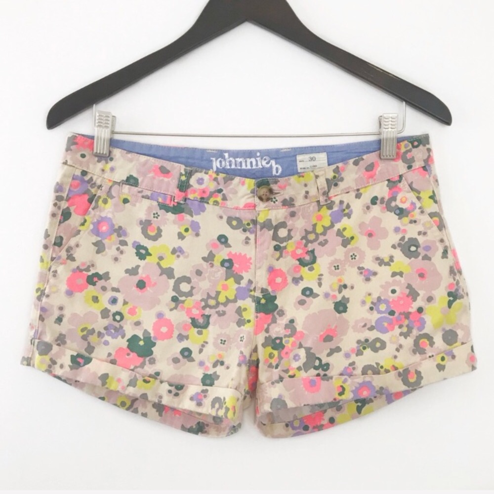 Boden Johnnie B Floral Rolled Hem Shorts C13 - Picture 1 of 7